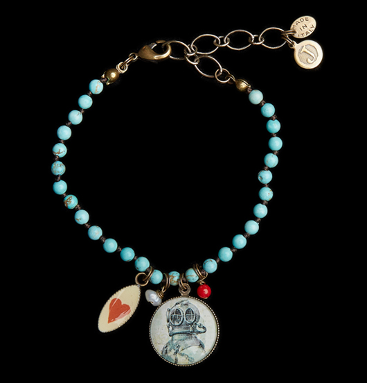 BRACCIALI | Di Sirene e Marinai | Bracciale Howlite turchese
