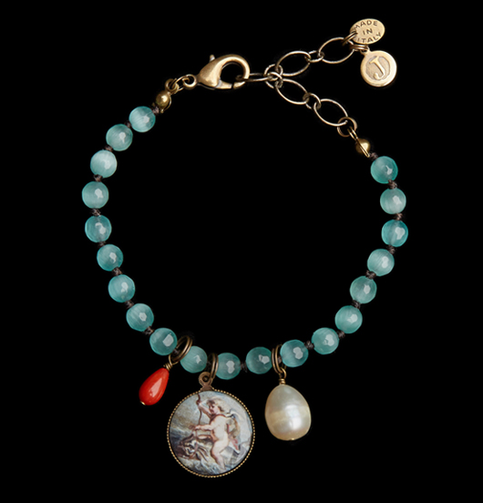 BRACCIALI | Di Sirene e Marinai | Bracciale quarzo azzurro
