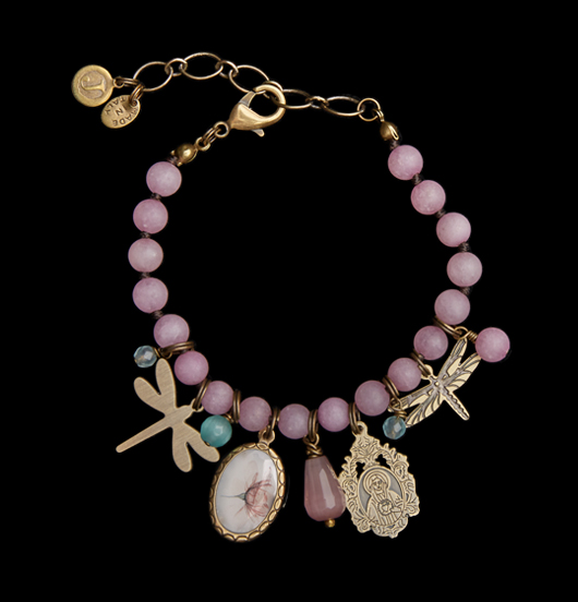 BRACCIALI | Anatomia Floreale | Bracciale giada rosa