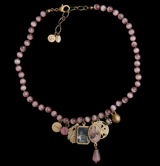 GIROCOLLO | Anatomia Floreale | Girocollo quarzo rosa