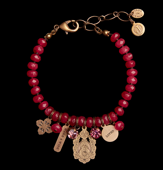 BRACCIALI | Sacro Cuore | Bracciale quarzo fucsia