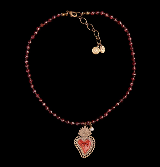GIROCOLLO | Sacro Cuore | Girocollo granato