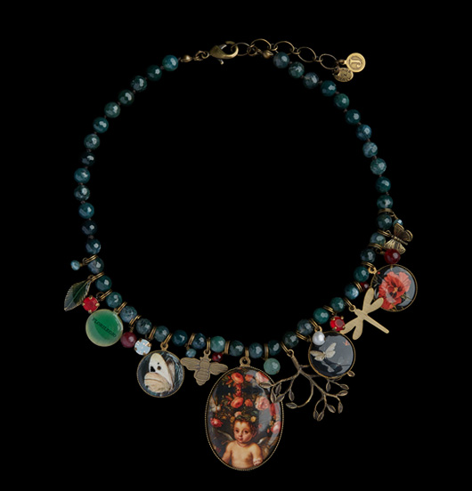 GIROCOLLO | Natura | Girocollo agata muschiata 