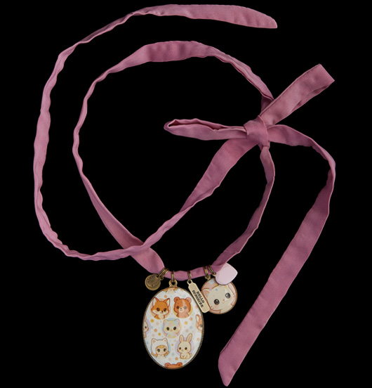 TESSUTO | Kokoro | Nastro seta con ciondoli