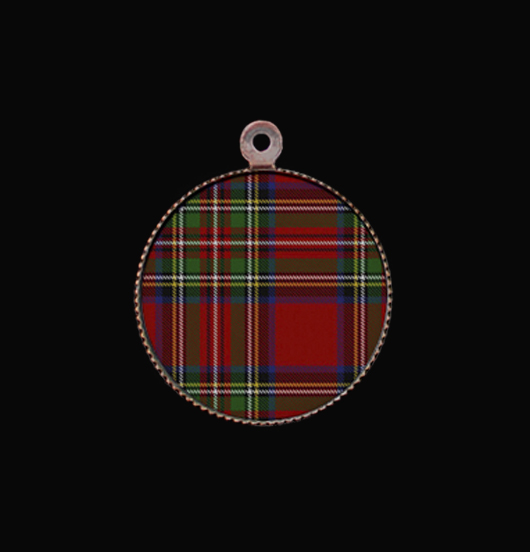 Medaglietta in porcellana scozzese. Personalizza i gioielli con questo ciondolo. Regalo di Natale