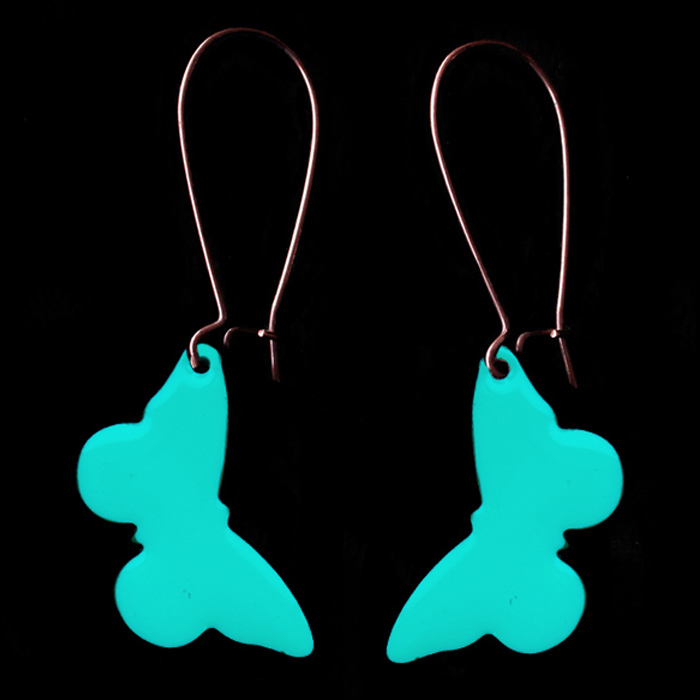 ORECCHINI FARFALLE TURCHESE