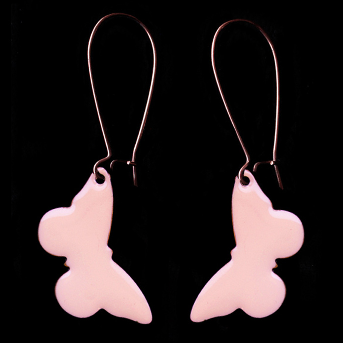 ORECCHINI FARFALLE ROSA
