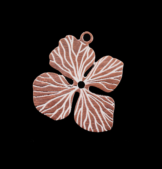 ciondolo in rame a forma di fiore di ortensia, regalo per mamma, giardiniere, amante natura