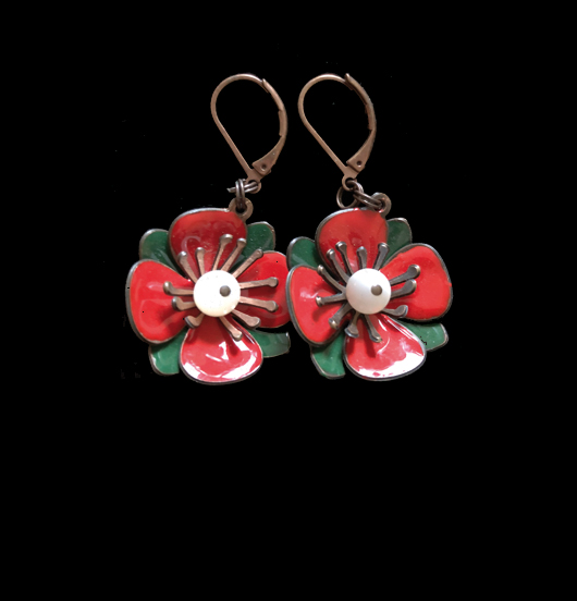 ORECCHINI FIORE DOPPIO