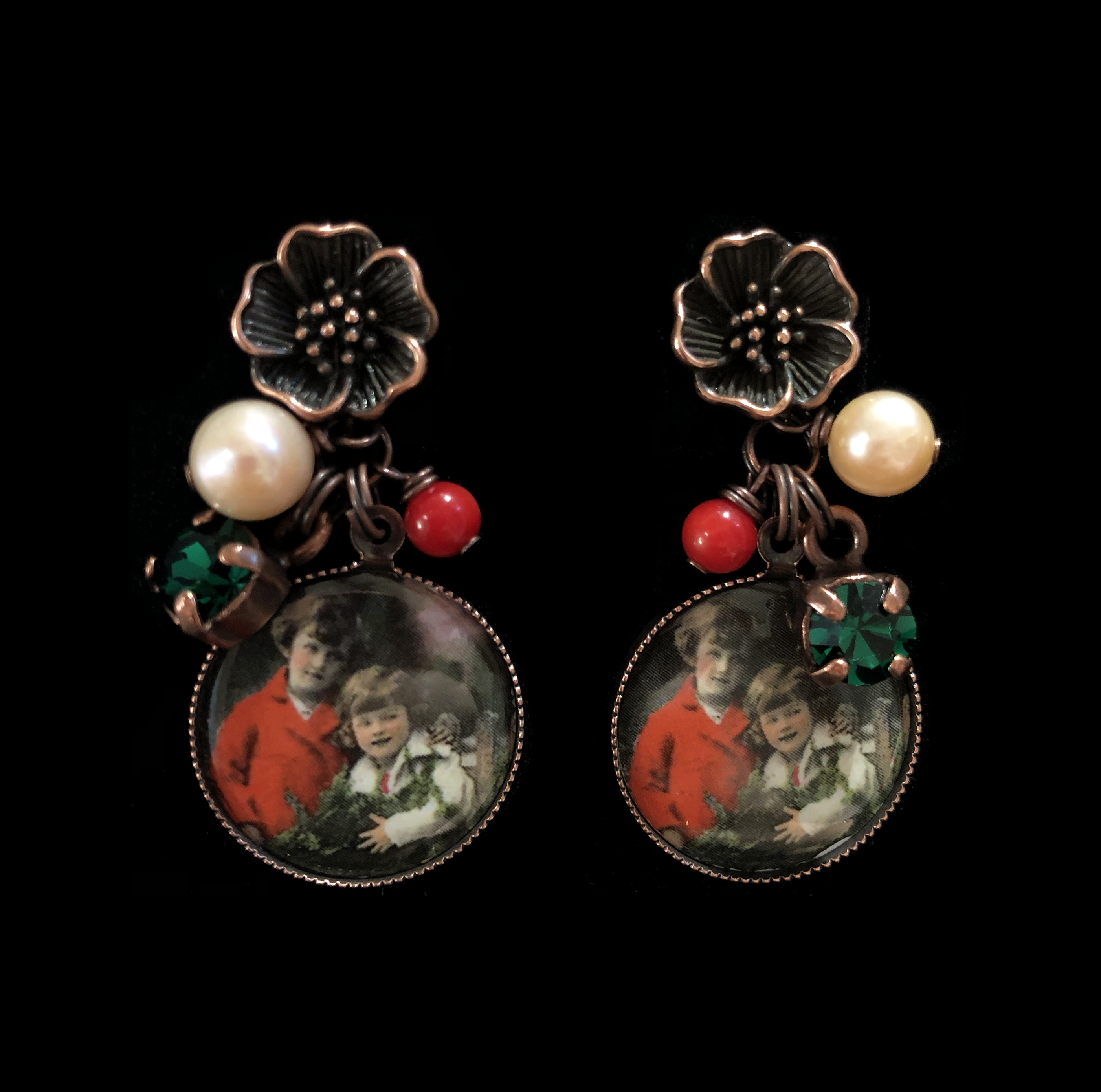 ORECCHINI VINTAGE NATALE