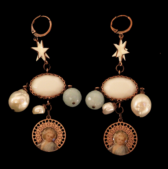 ORECCHINI TEMA CELESTE