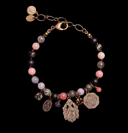 BRACCIALE PIETRE MULTICOLOR Femmineo Sacro