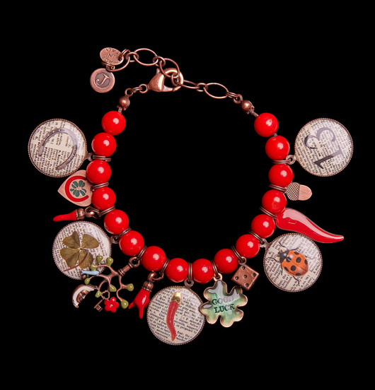 BRACCIALE CORALLO BAMBOO Madre cristiana Padre pagano