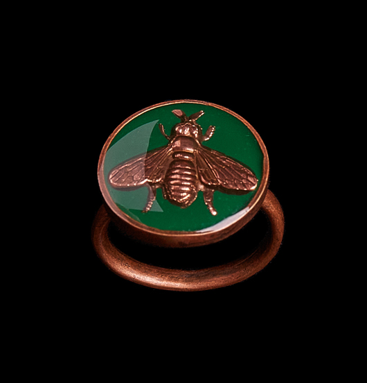 ANELLO APE VERDE Madre cristiana Padre pagano